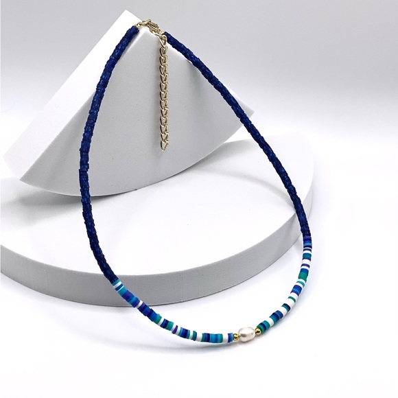 NEW……Heishi Beaded with Genuine Freshwater Pearl - Picture 5 of 12